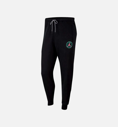 Jordan Winter Utility Mountainside Mens Fleece Pants Black Blue Yellow