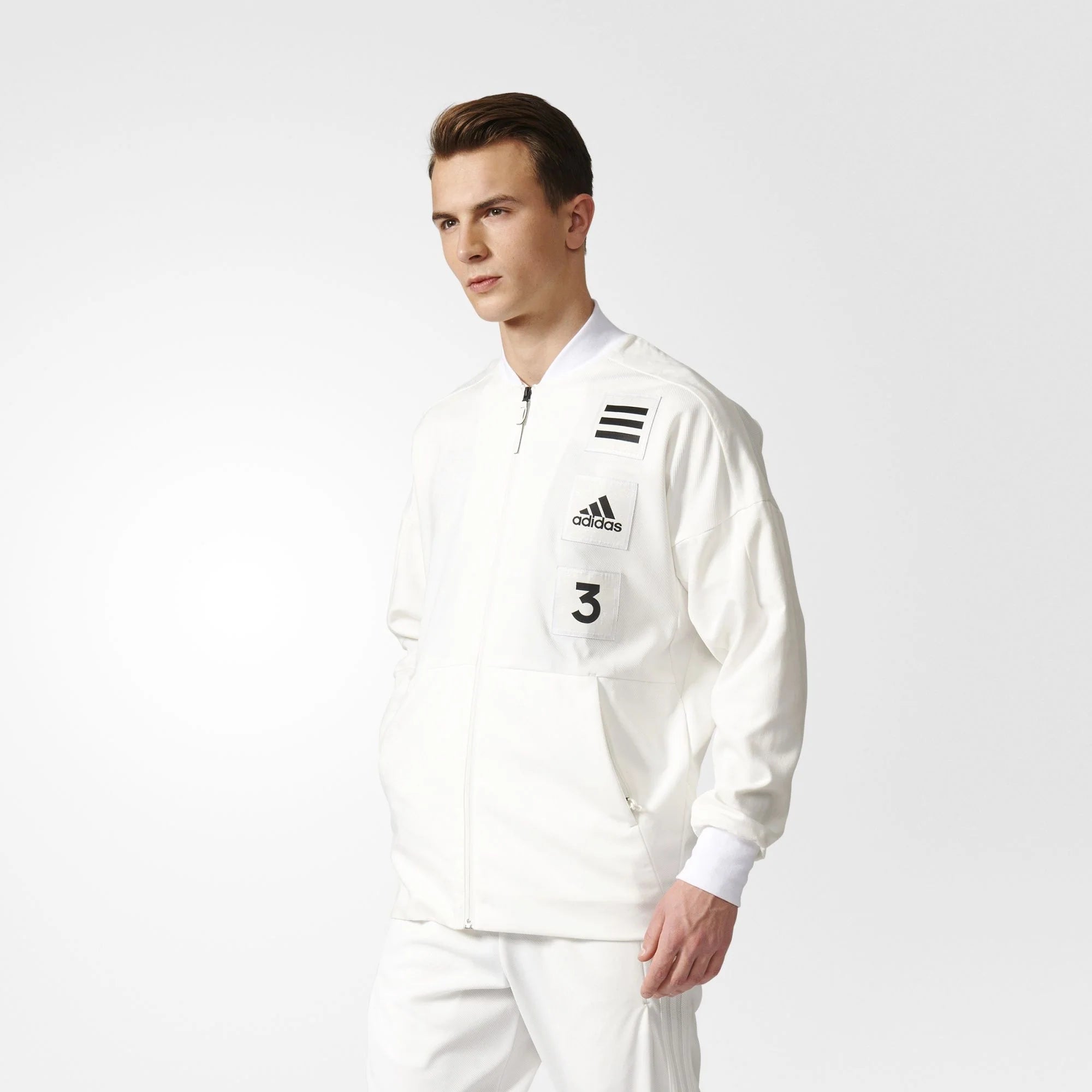 Coach Jacket Mens White Black