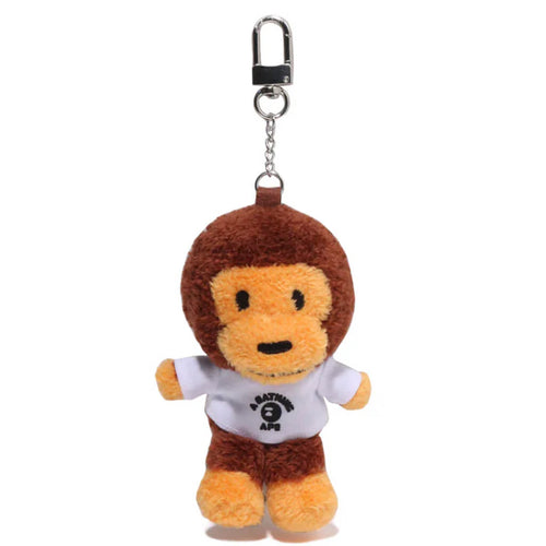 Baby Milo College Tee Plush Doll Key Chain Brown