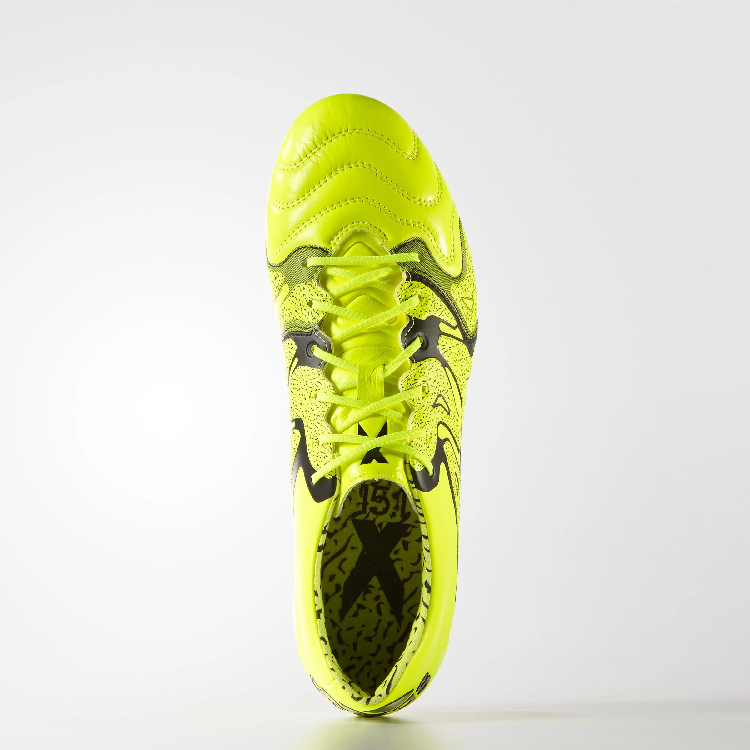 adidas X 151 FG AG Leather Multi Ground Soccer Cleats Solar Yellow Black
