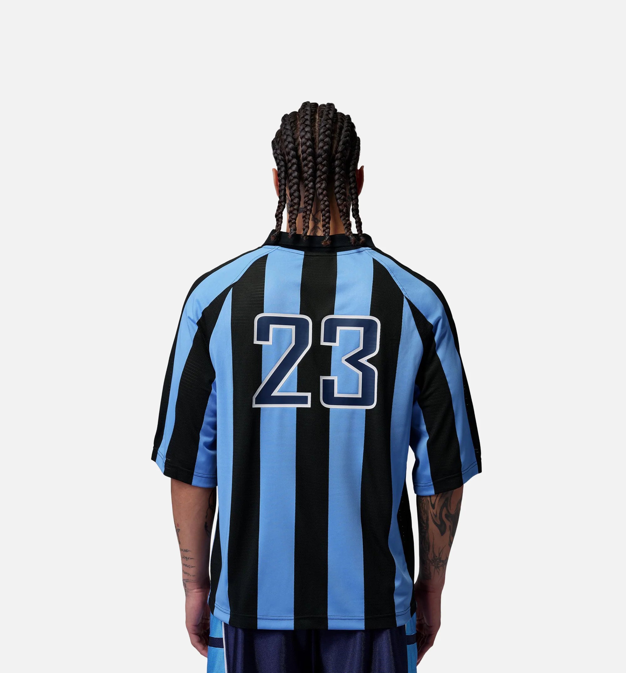 Brooklyn Terrace Mens Short Sleeve Shirt University Blue Black