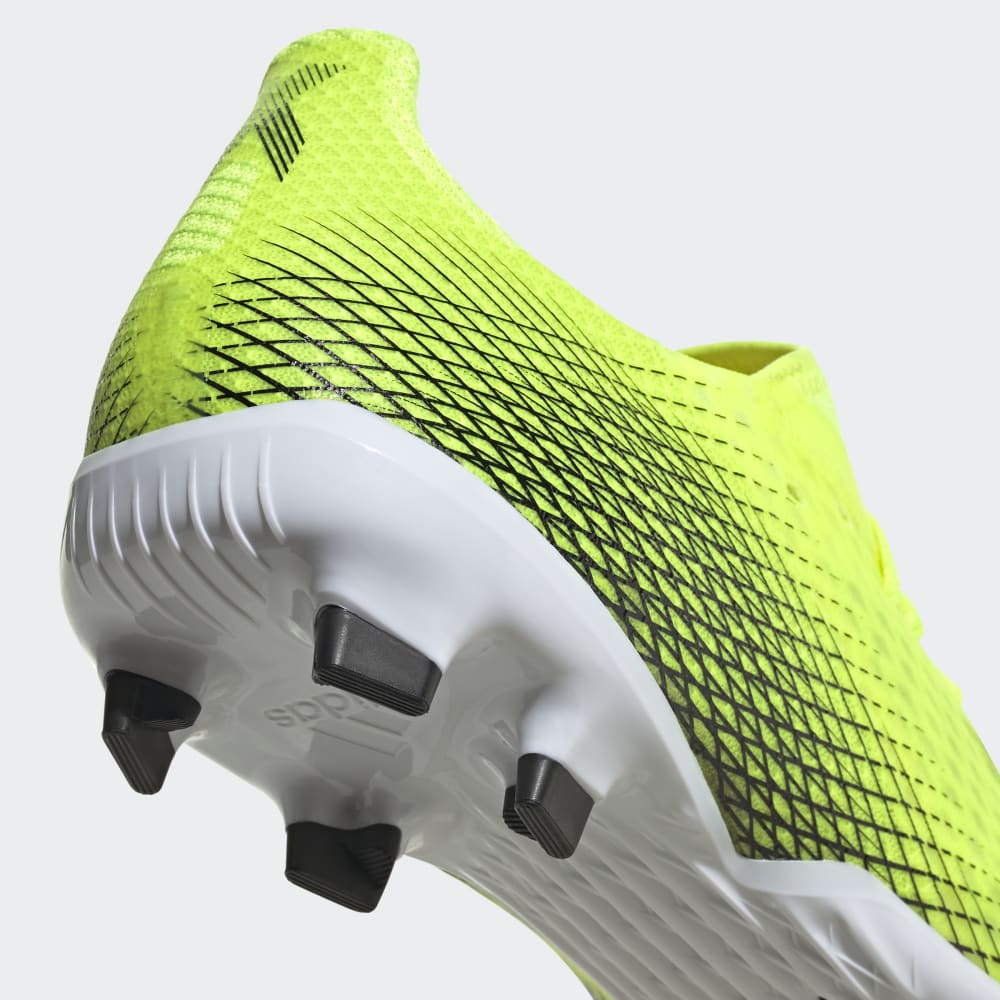 adidas X Ghosted 3 FG Firm Ground Soccer Cleats Bright Yellow Black White