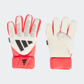 adidas Predator Match Fingersave Goalkeeper Soccer Gloves White Red Black
