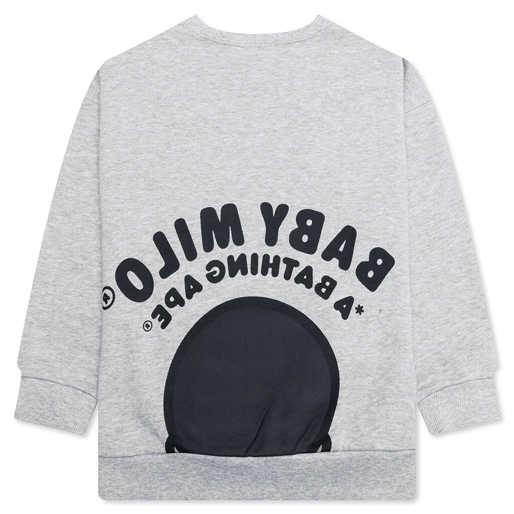Kids Baby Milo Relaxed Fit Crewneck Sweatshirt Gray