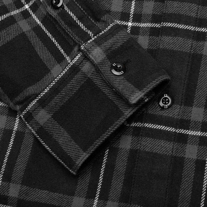 Tartan Check Shirt L S Black