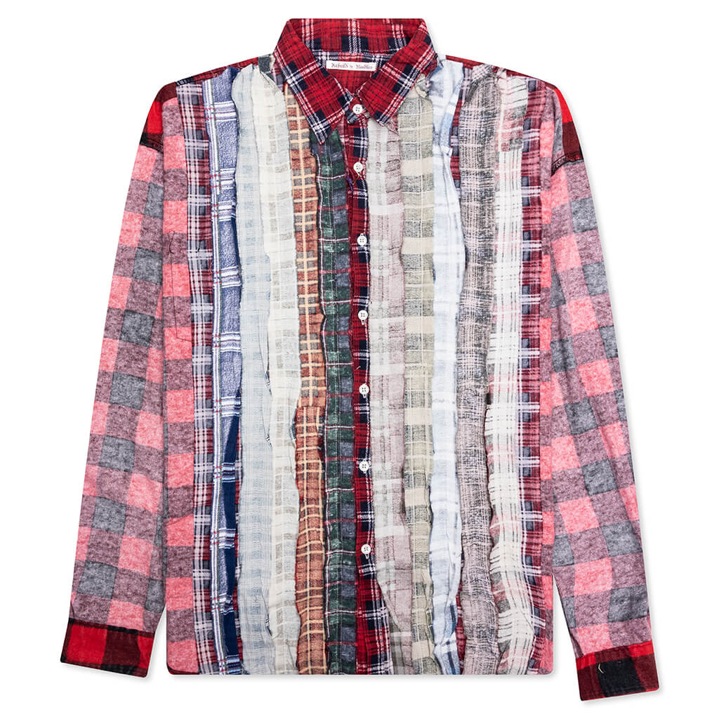 Ribbon Wide IO Flannel Shirt Assorted