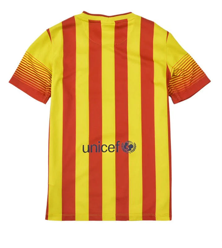 Nike Kids Barcelona Away Jersey 13 Yellow Red Navy