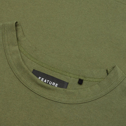 Jersey Braque Pocket Tee Dark Olive