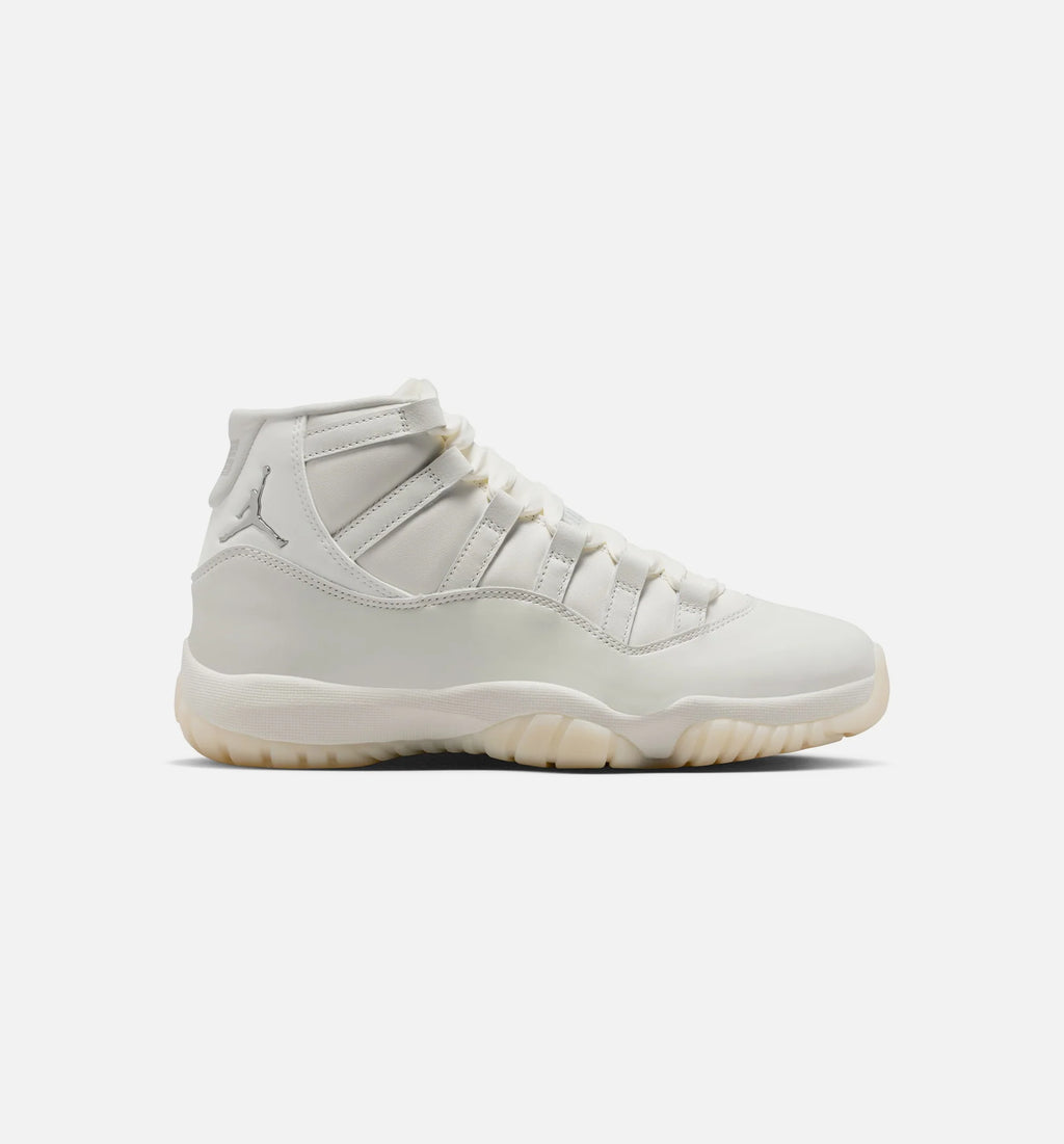 Air Jordan 11 Retro Pearl Womens Lifestyle Shoe Sail Pearl Grey White Metallic Silver