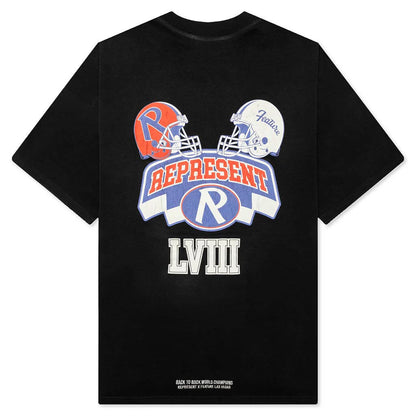 Feature x Represent Champions T Shirt Stained Black