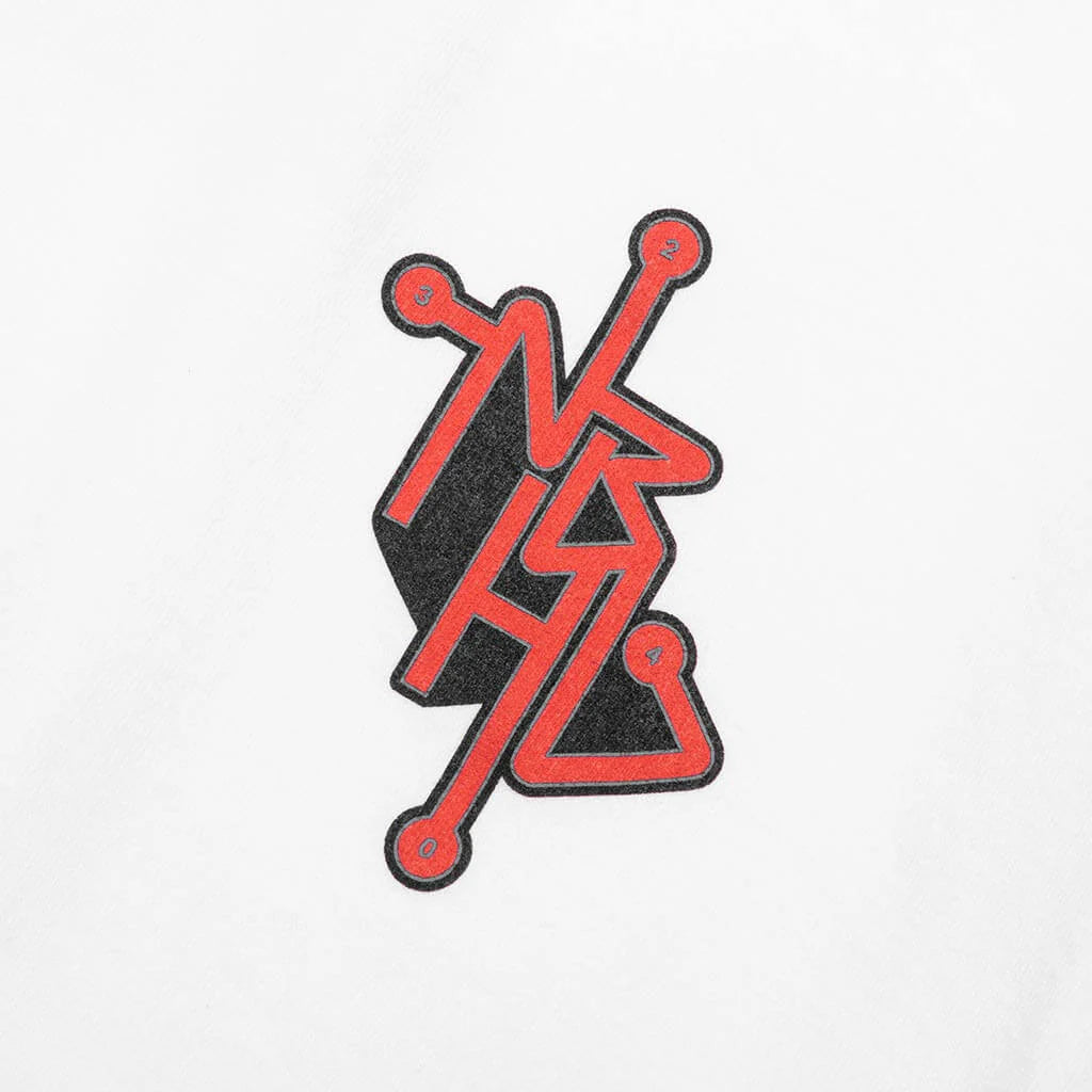NH L S Tee 12 White