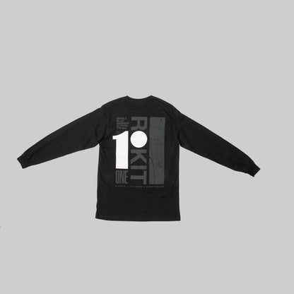 Full Circle Mens Long Sleeve T Shirt Black