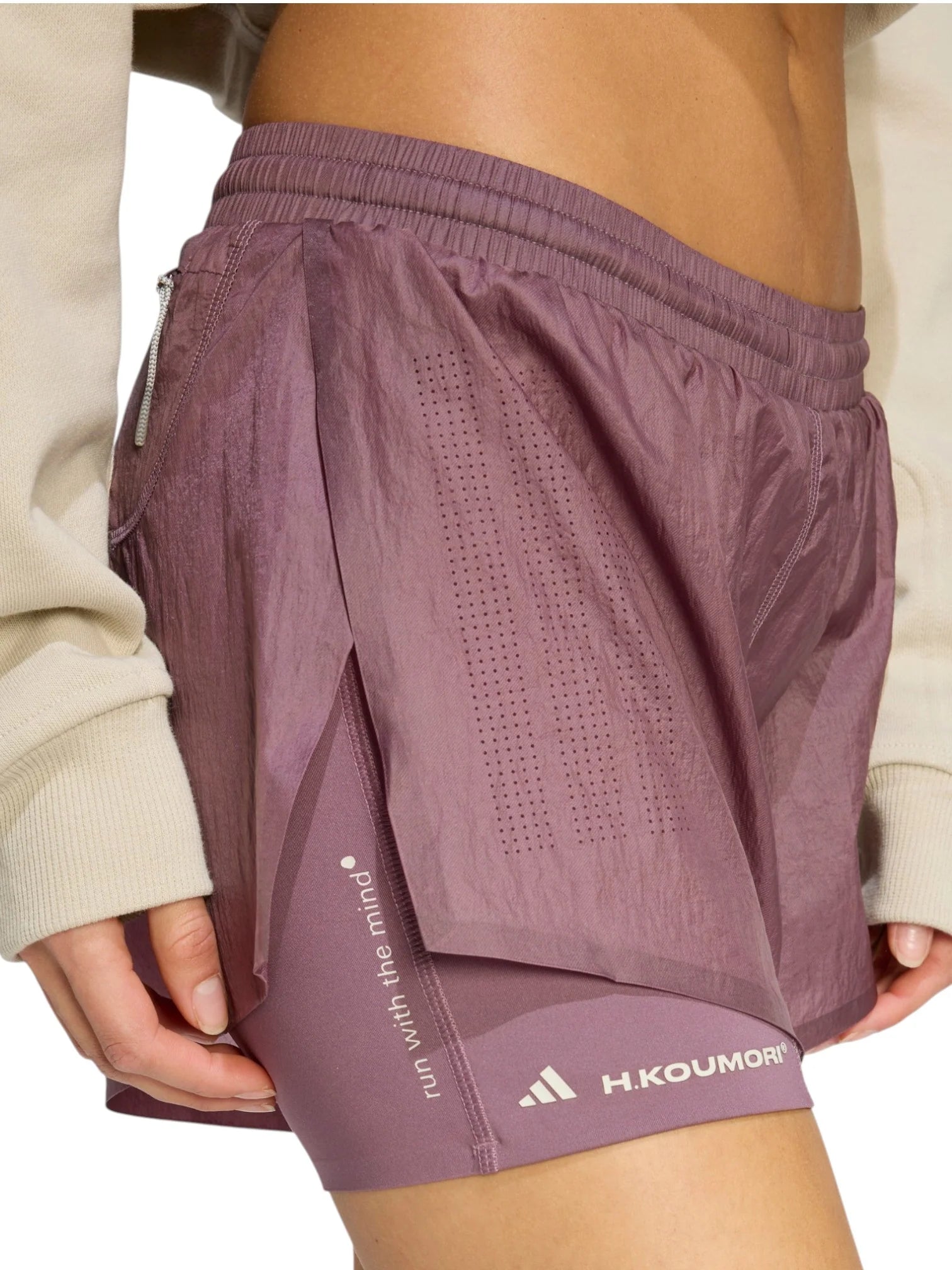 Adidas Womens Adi365 HKoumori Running 2 In 1 Shorts