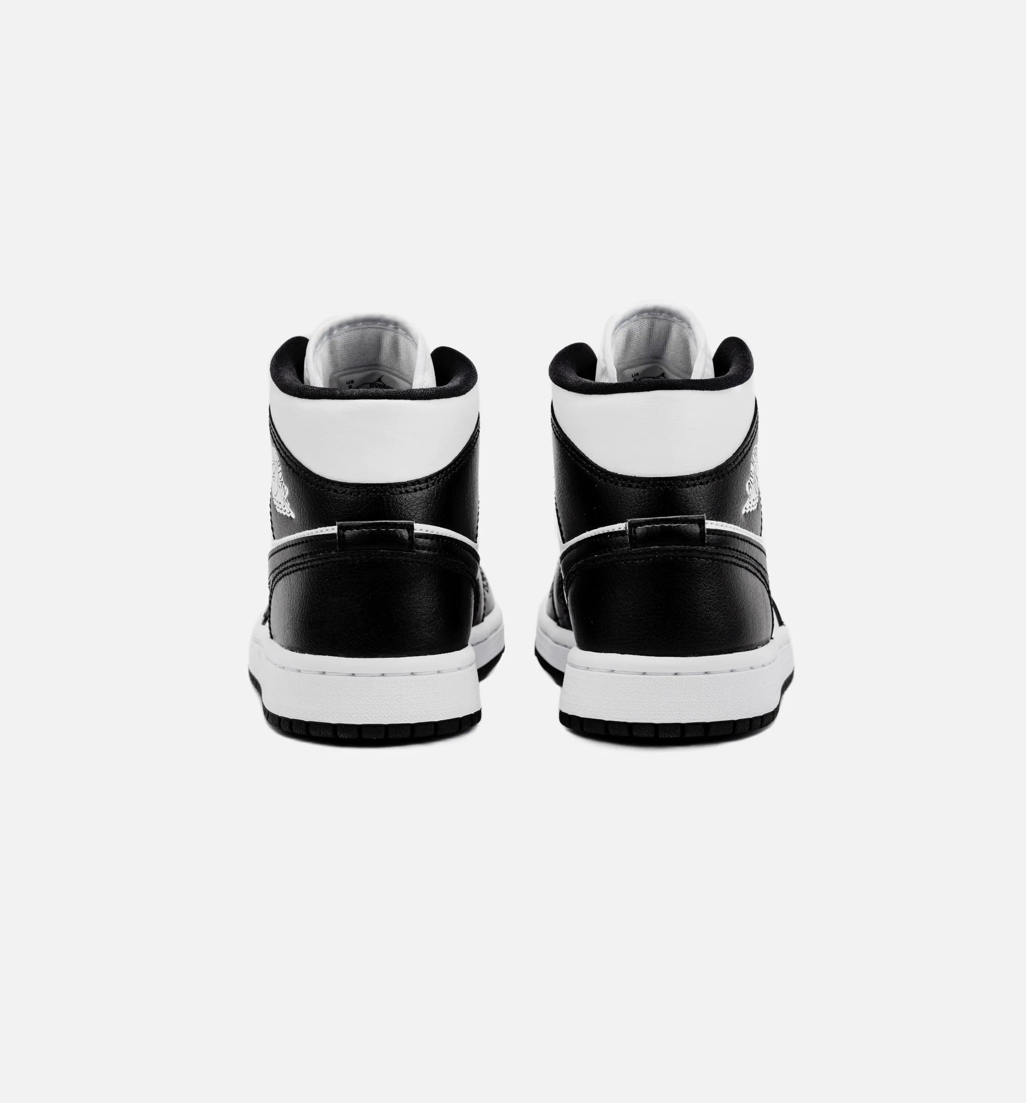 Air Jordan 1 Retro Mid Panda Womens Lifestyle Shoe Black White