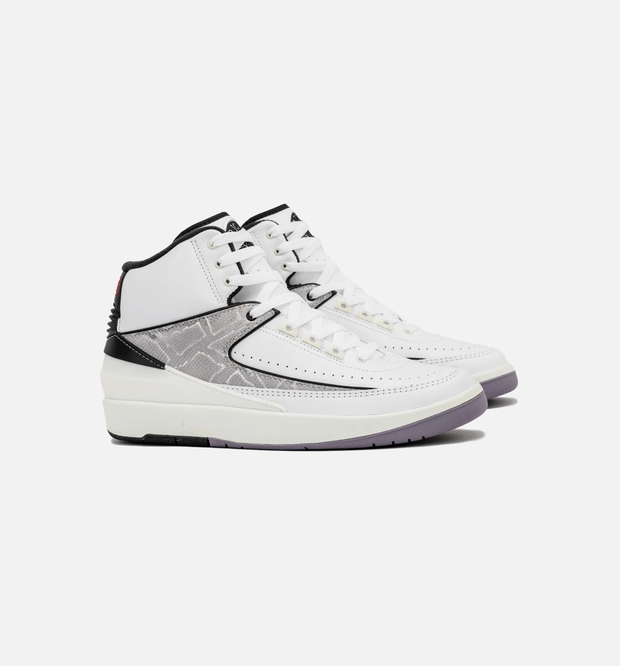 Air Jordan 2 Retro Python Mens Lifestyle Shoe White Fire Red Black Sail Cement Grey