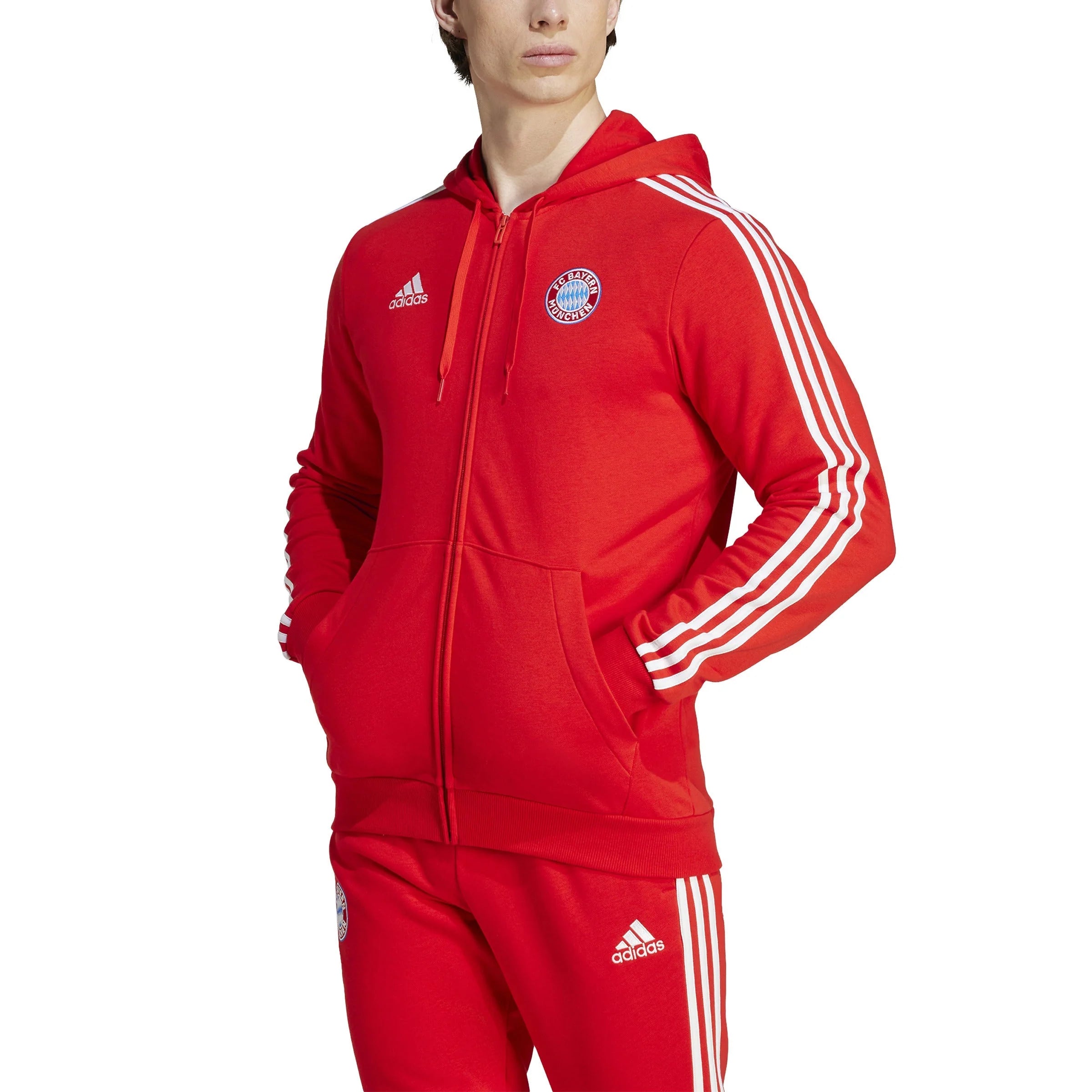 adidas Bayern Munich DNA Full Zip Hoodie 23 24