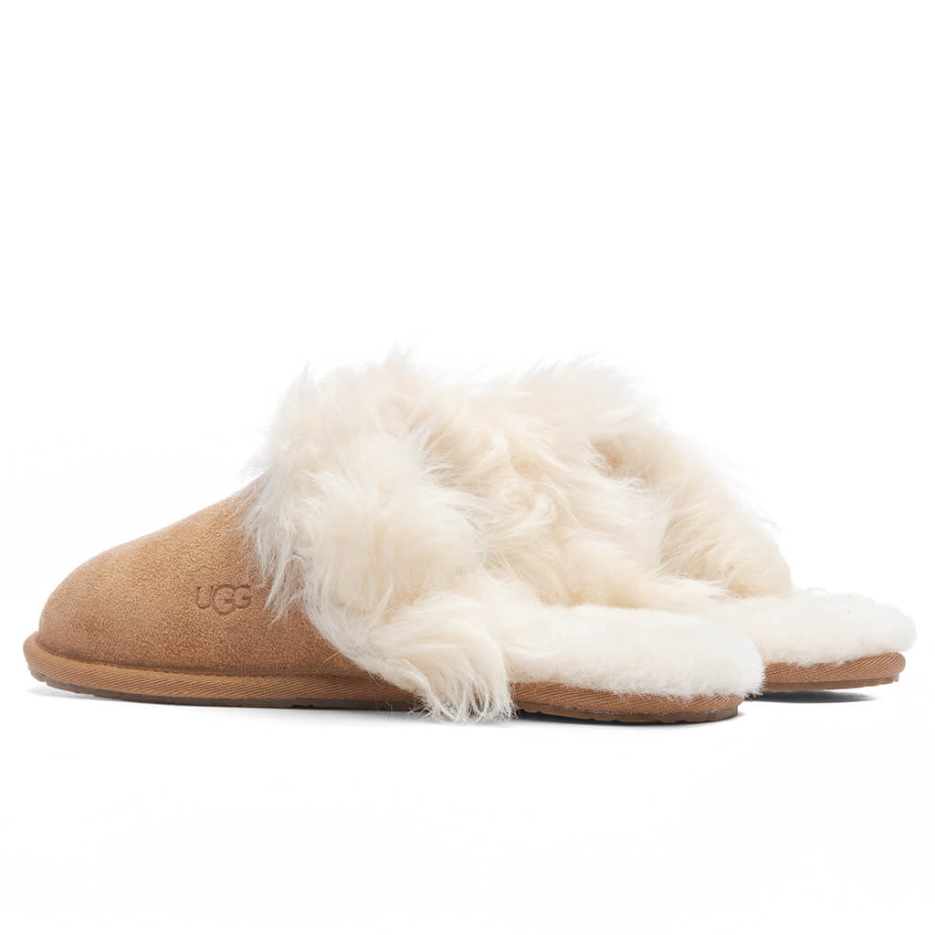 Womens Scuff Sis Slipper Chestnut