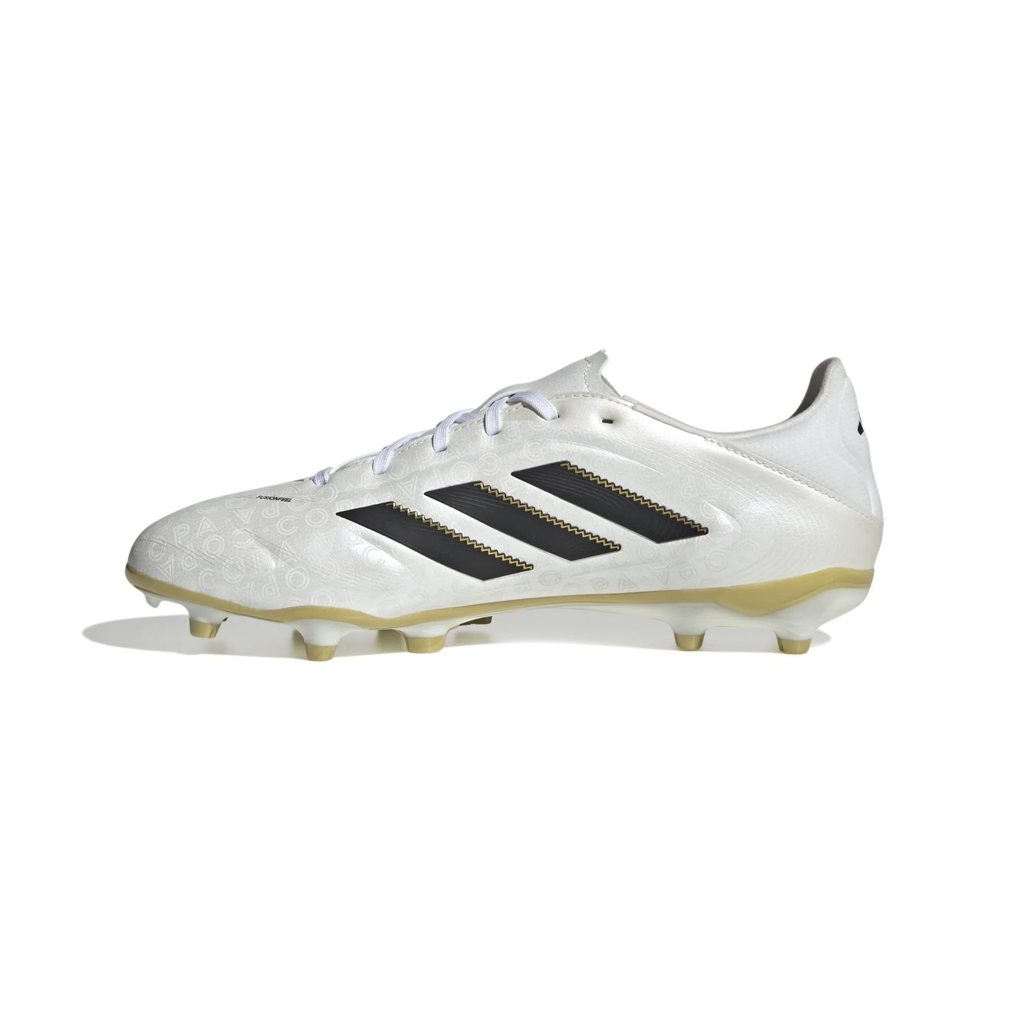 adidas Copa Pure 3 League Firm Multi Ground Boots White Black Gold