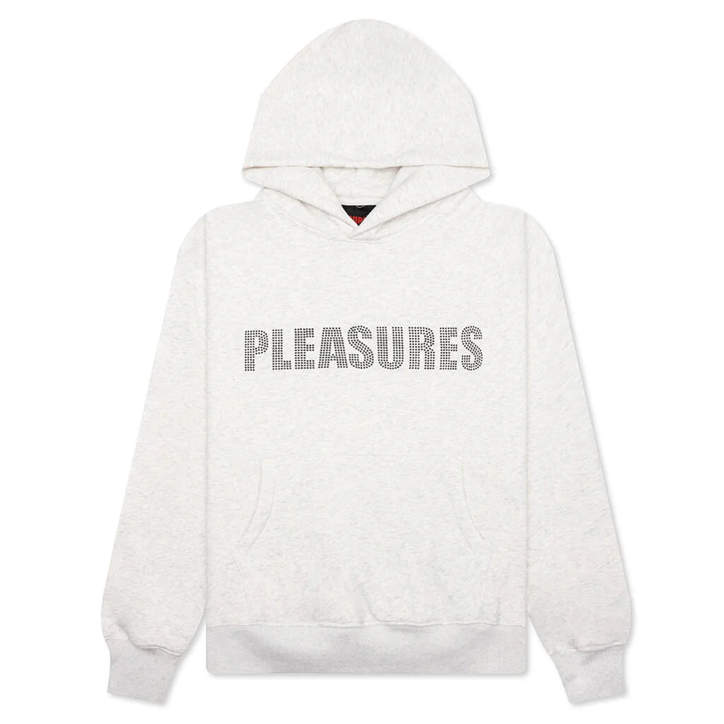 Rhinestone Impact Hoodie Light Heather Grey