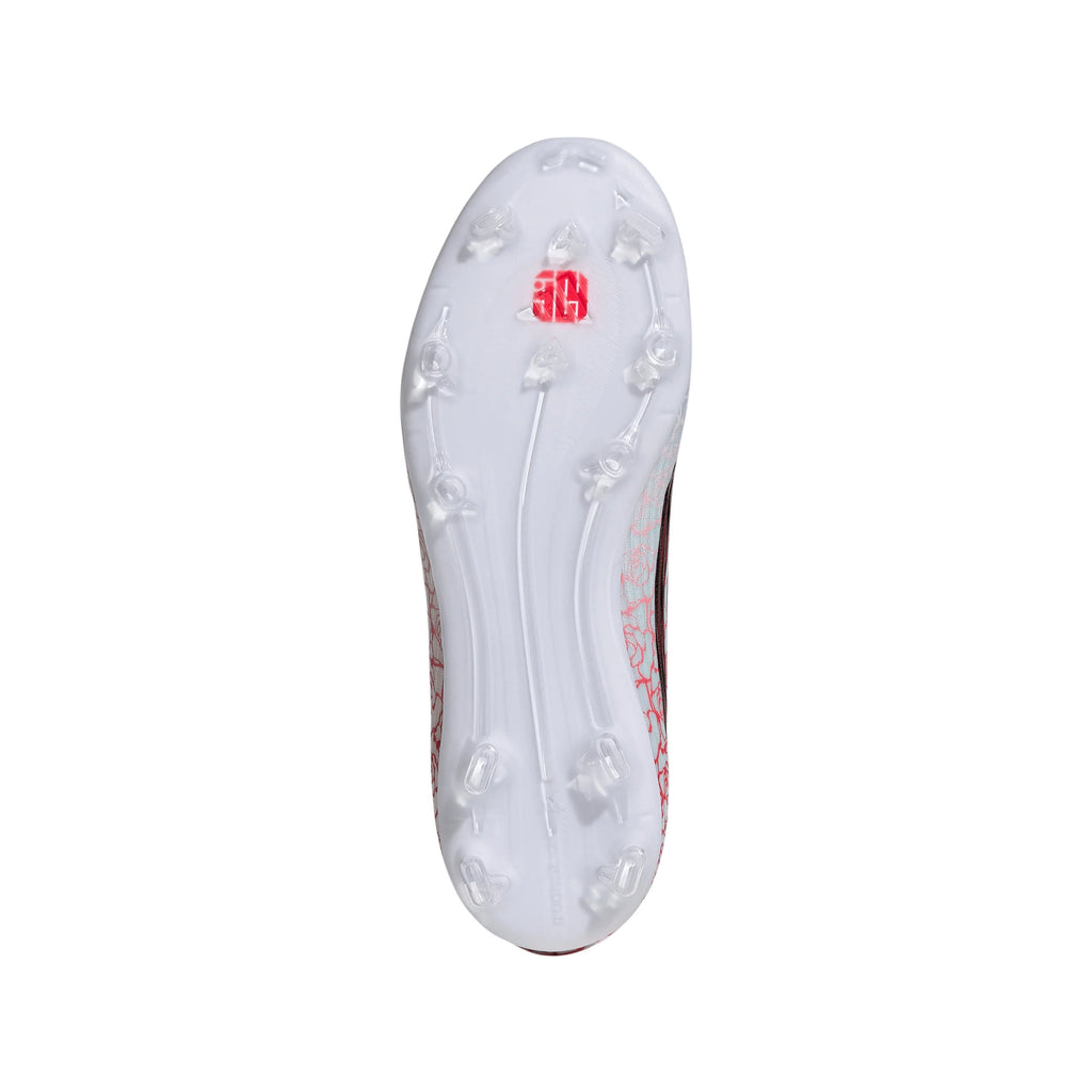 adidas F50 League Laceless FG Firm Ground Youth Soccer Cleats White Black Red