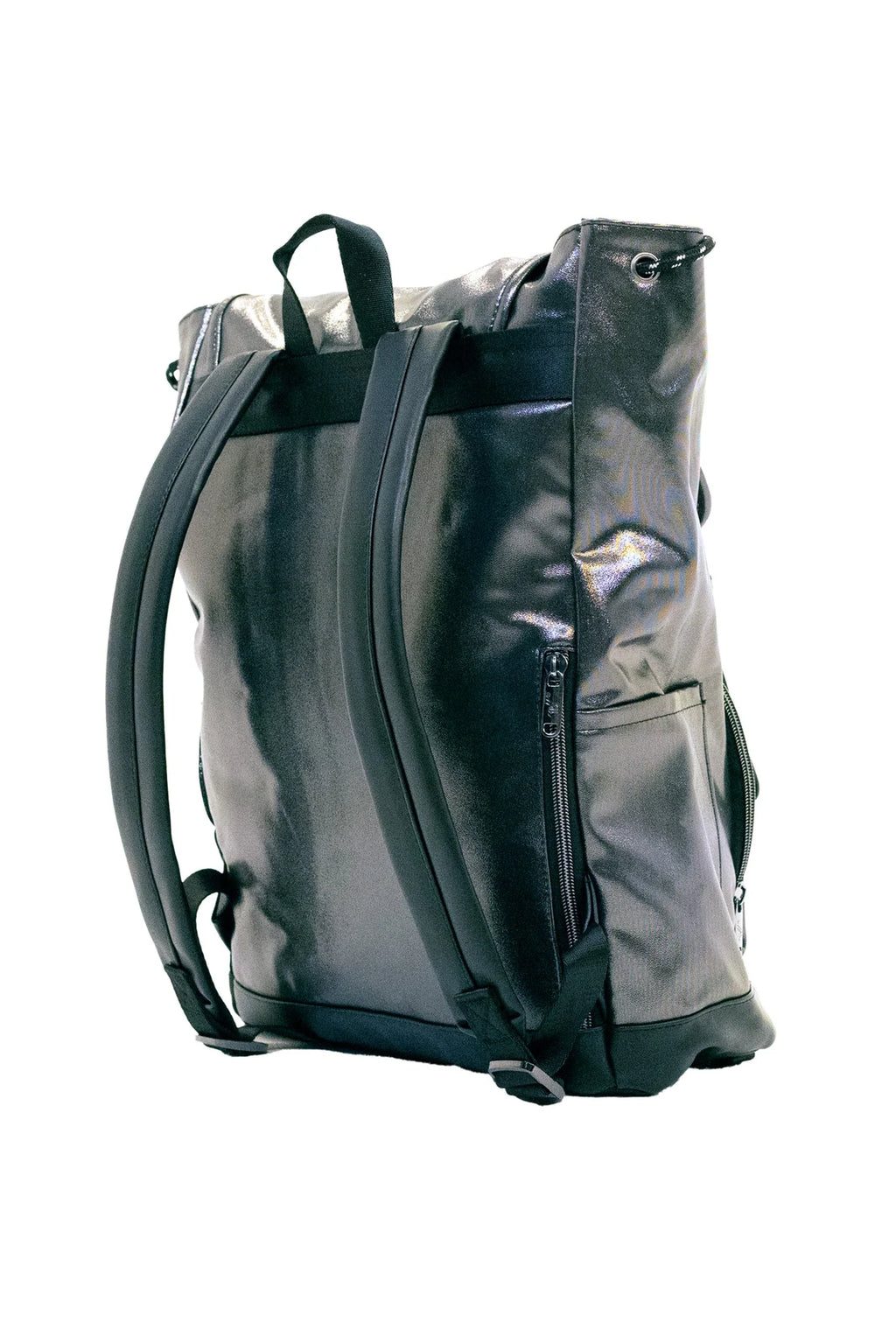 Varsity Pewter Holoshine Flap Backpack