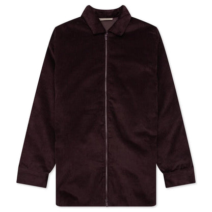Corduroy Shirt Jacket Plum