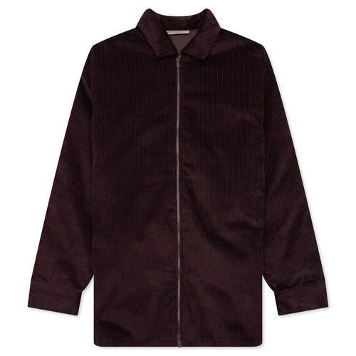 Corduroy Shirt Jacket Plum