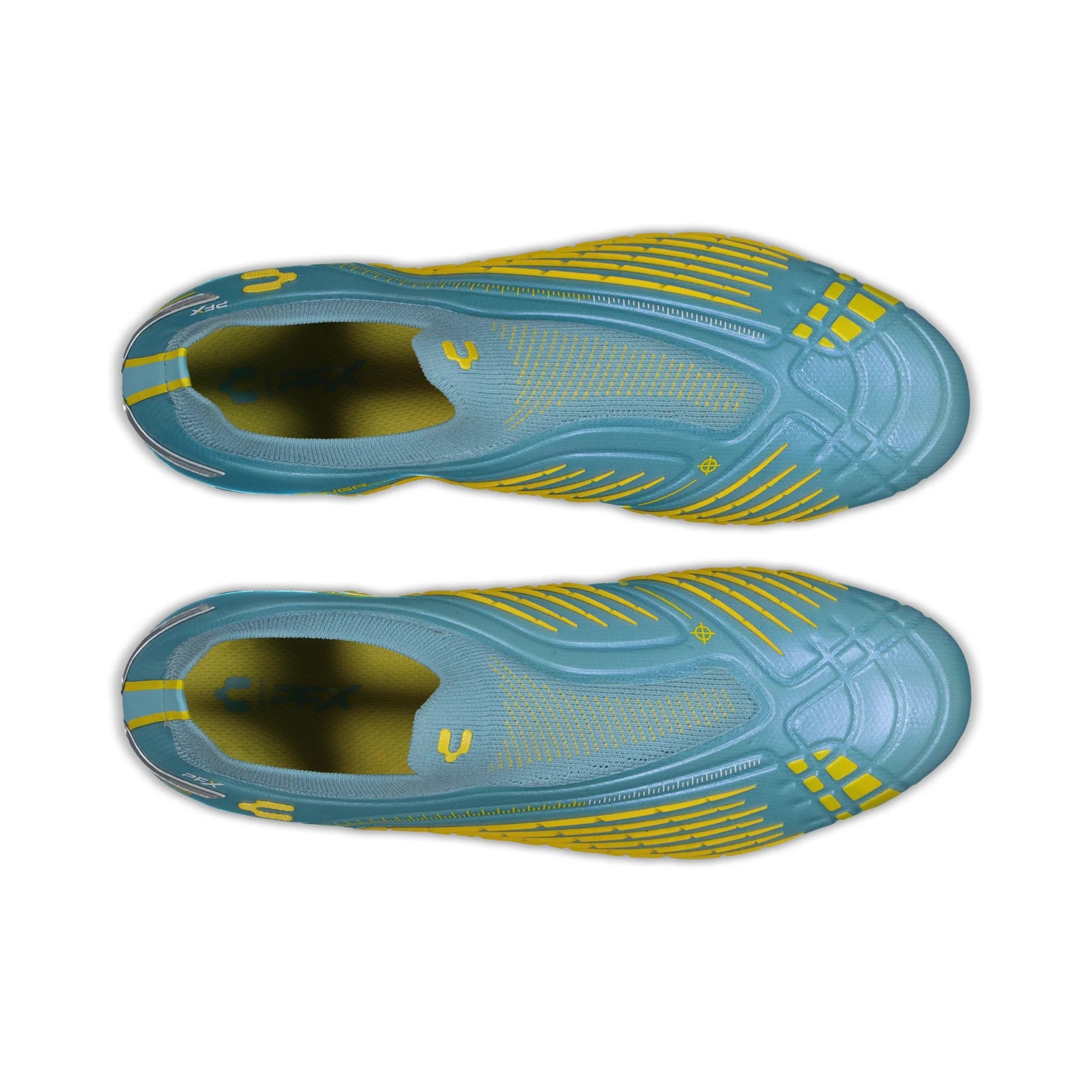 Charly Stingr Laceless PFX Firm Groud Aqua Yellow