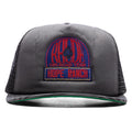 Zebra Trucker Hat Black Charcoal
