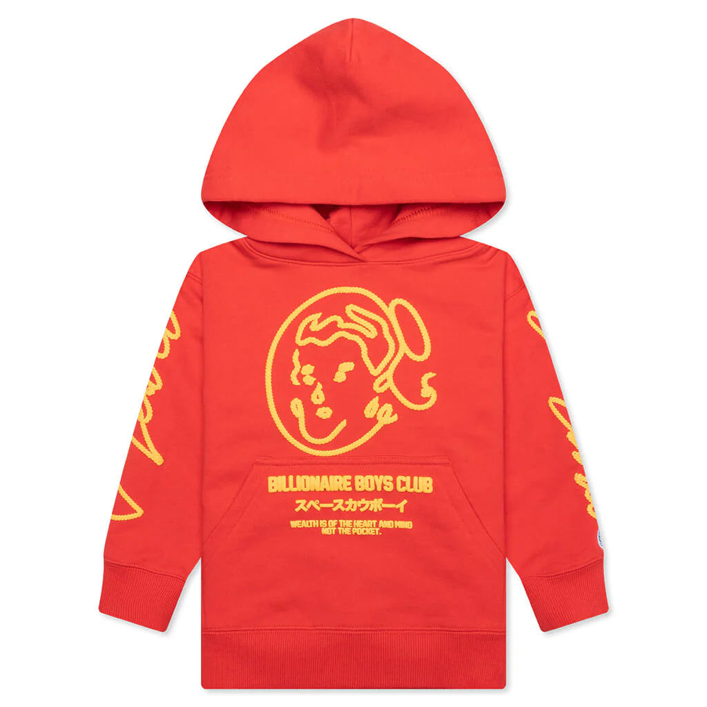 Kids BB Space Rodeo Hoodie Poppy Red
