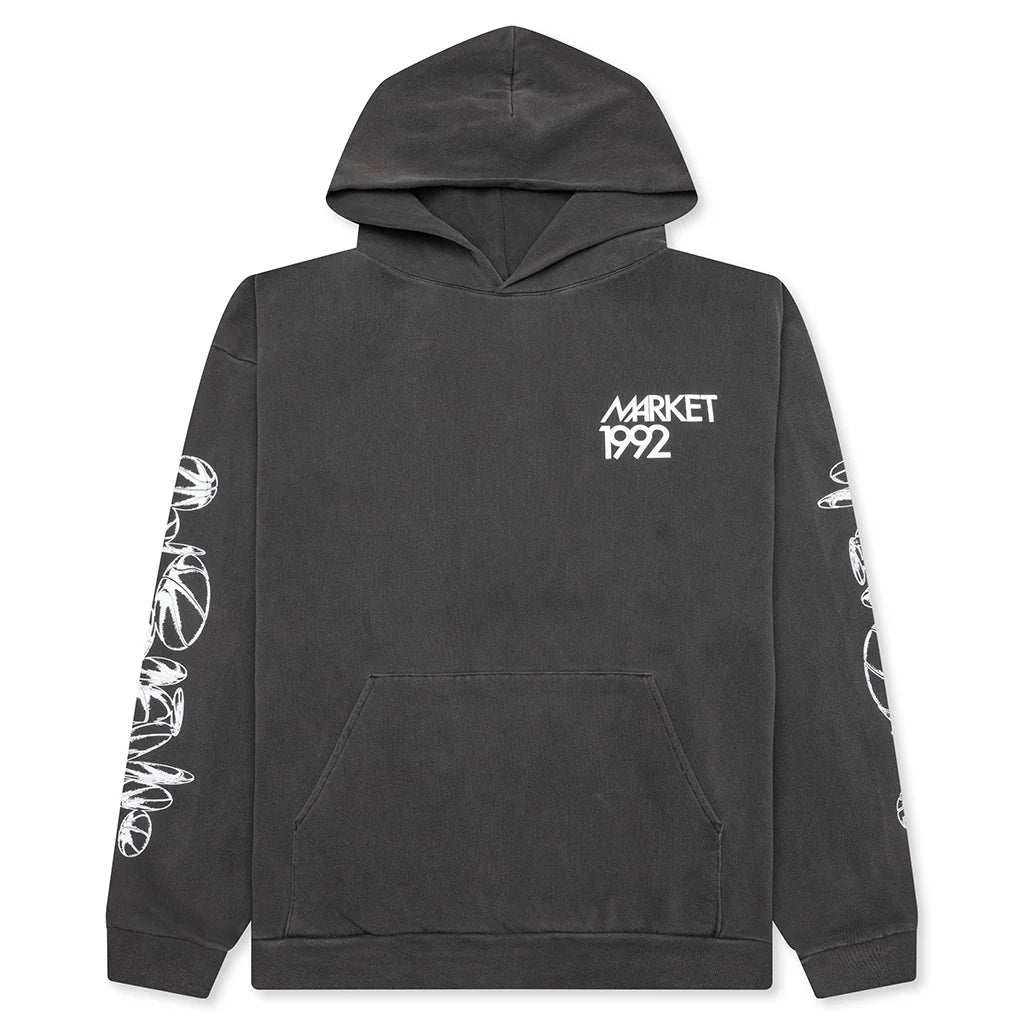 1992 Hoodie Washed Black