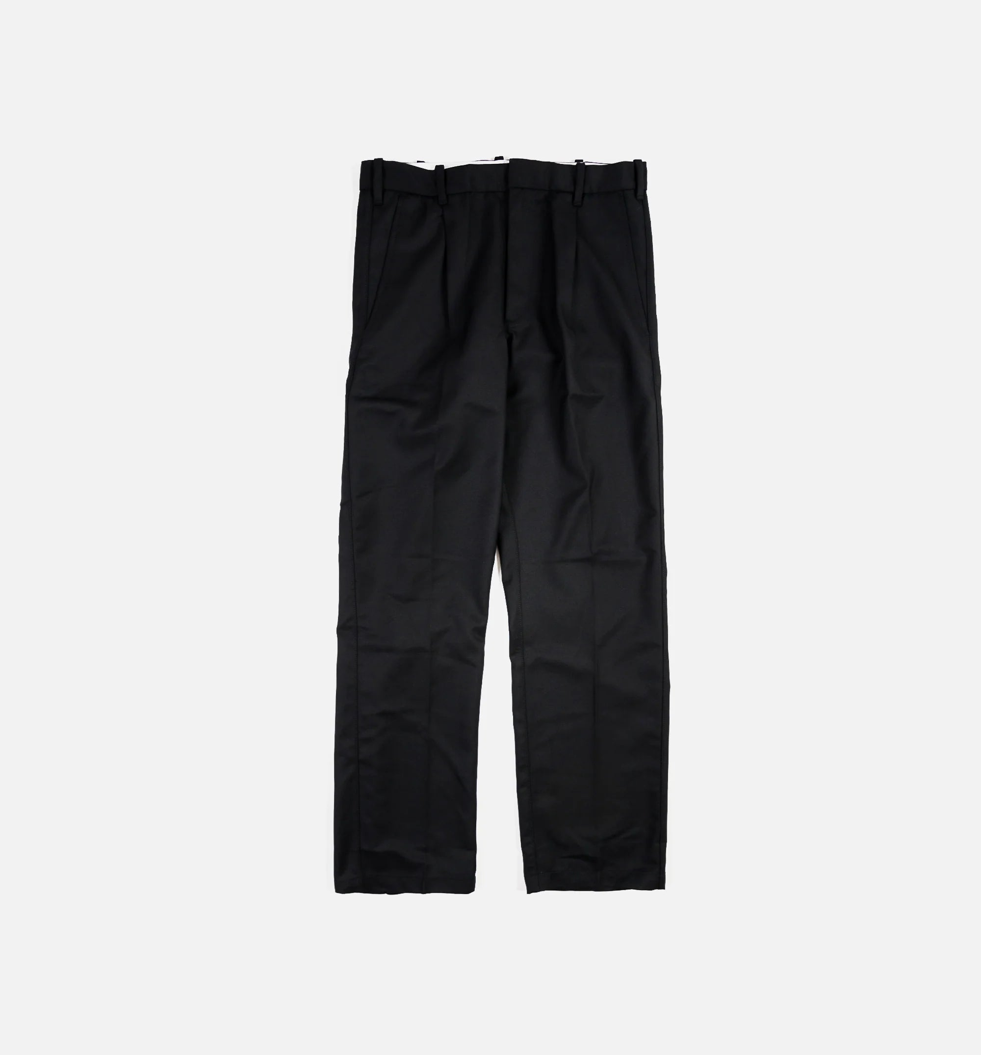 Pleated Front Mens Pants Black