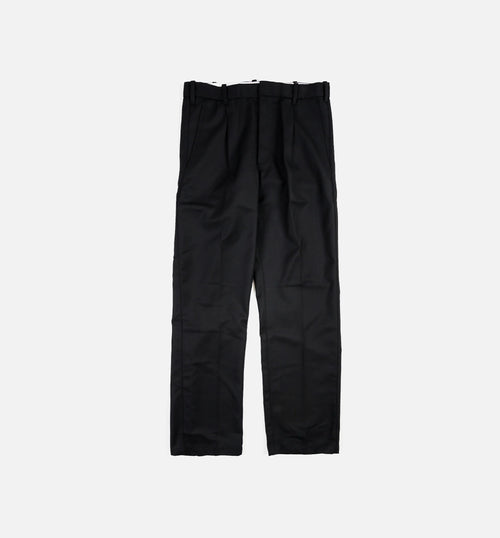 Pleated Front Mens Pants Black