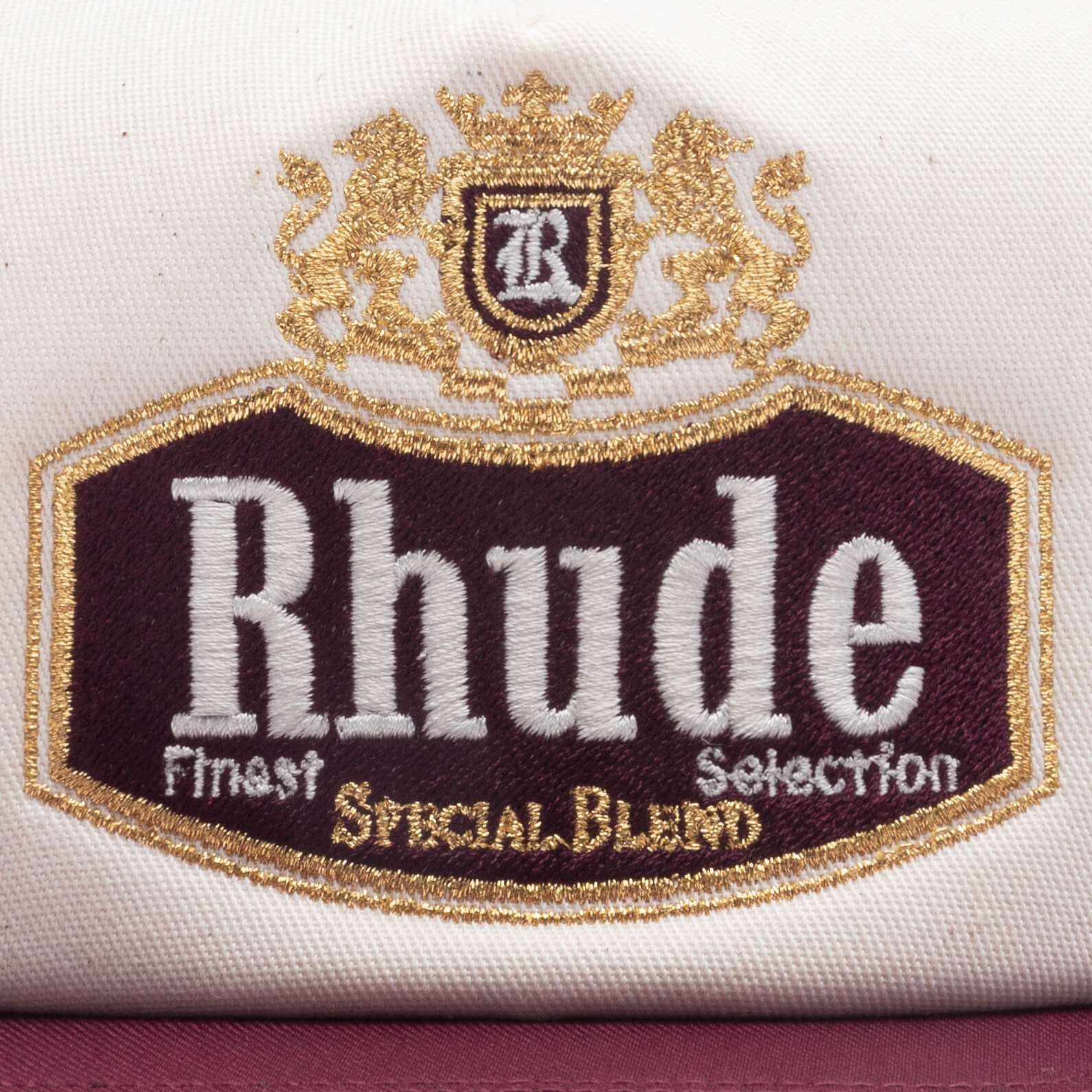 Special Blend Trucker Hat Maroon Off White