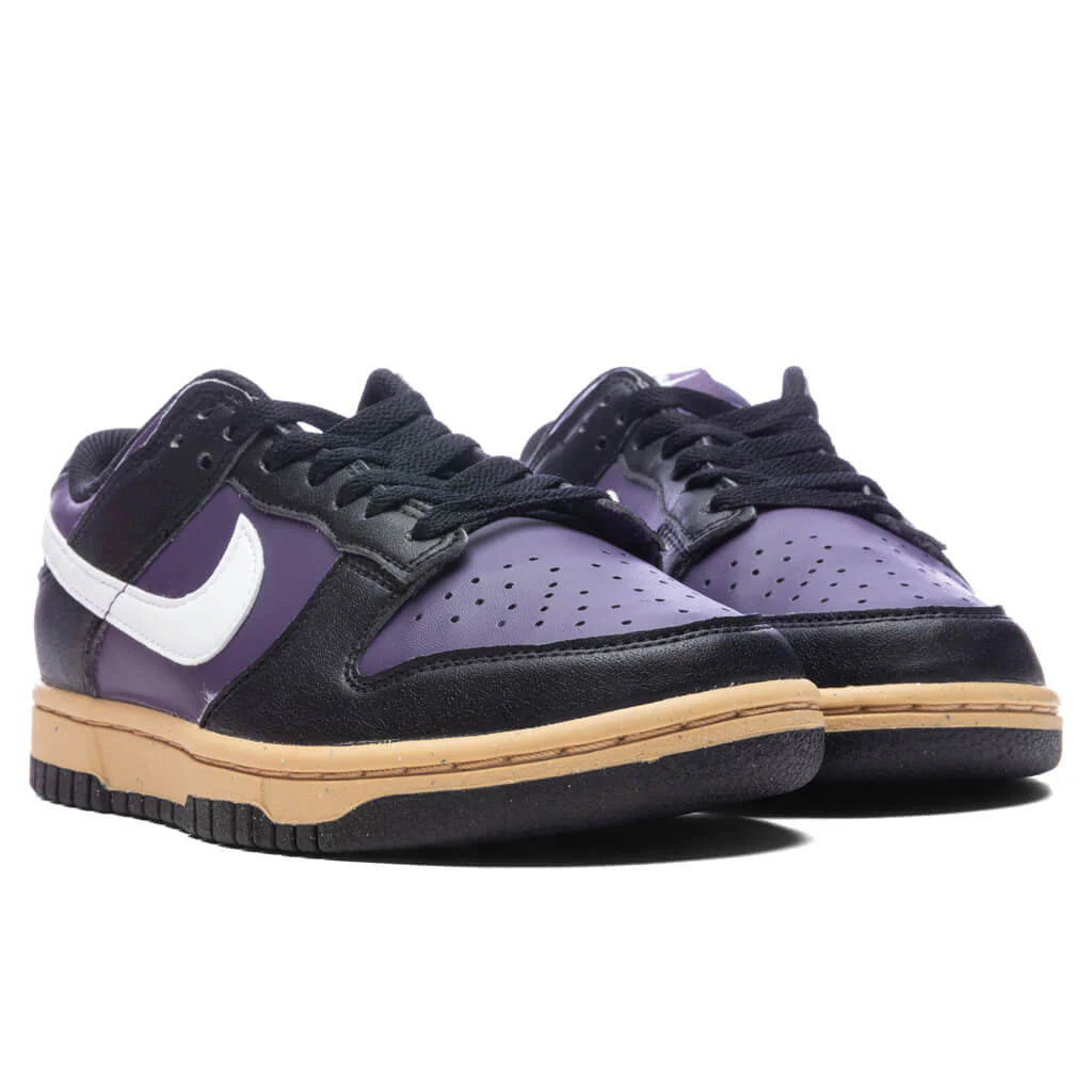Womens Dunk Low Dark Raisin White Black