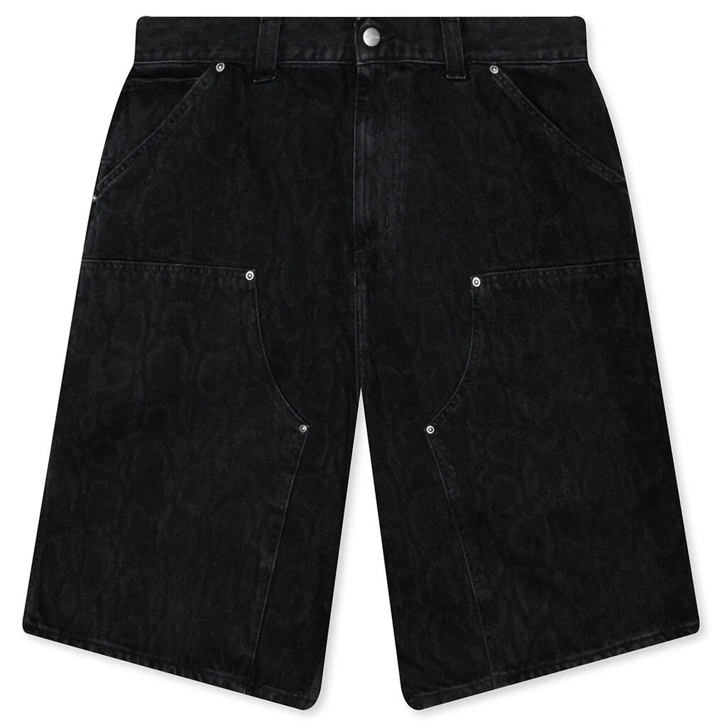 OG Double Knee Short Snake Camo Black