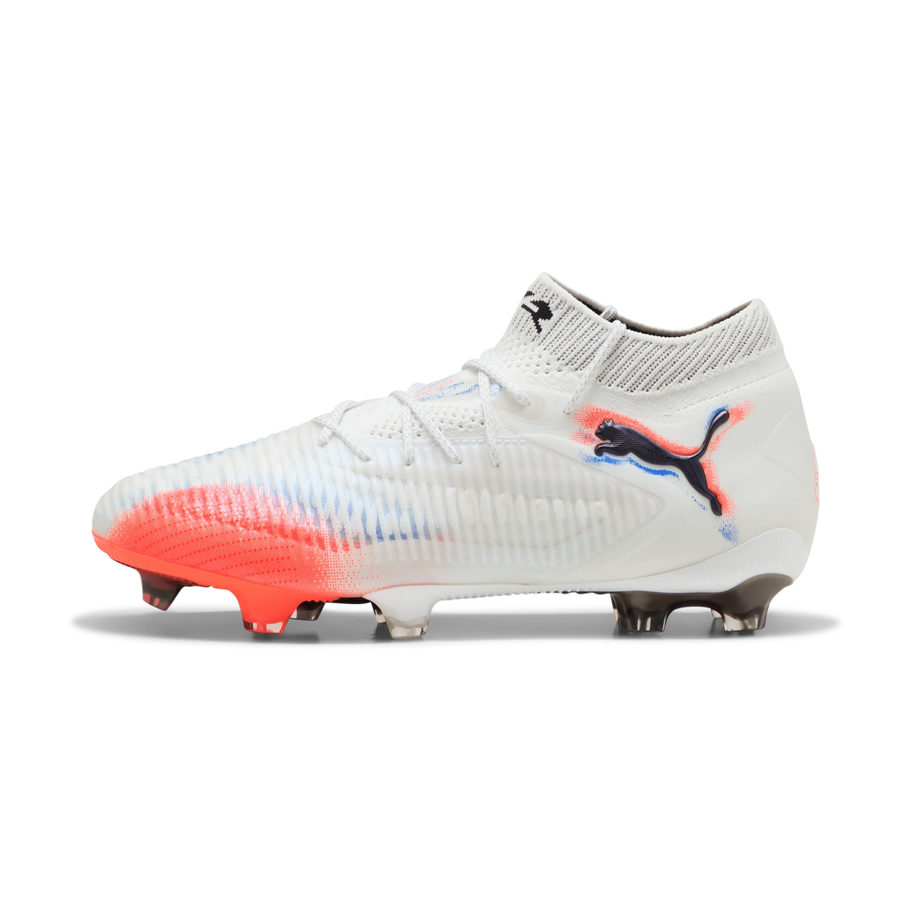 PUMA Future 8 Ultimate Womens Firm Ground Soccer Cleats White Black