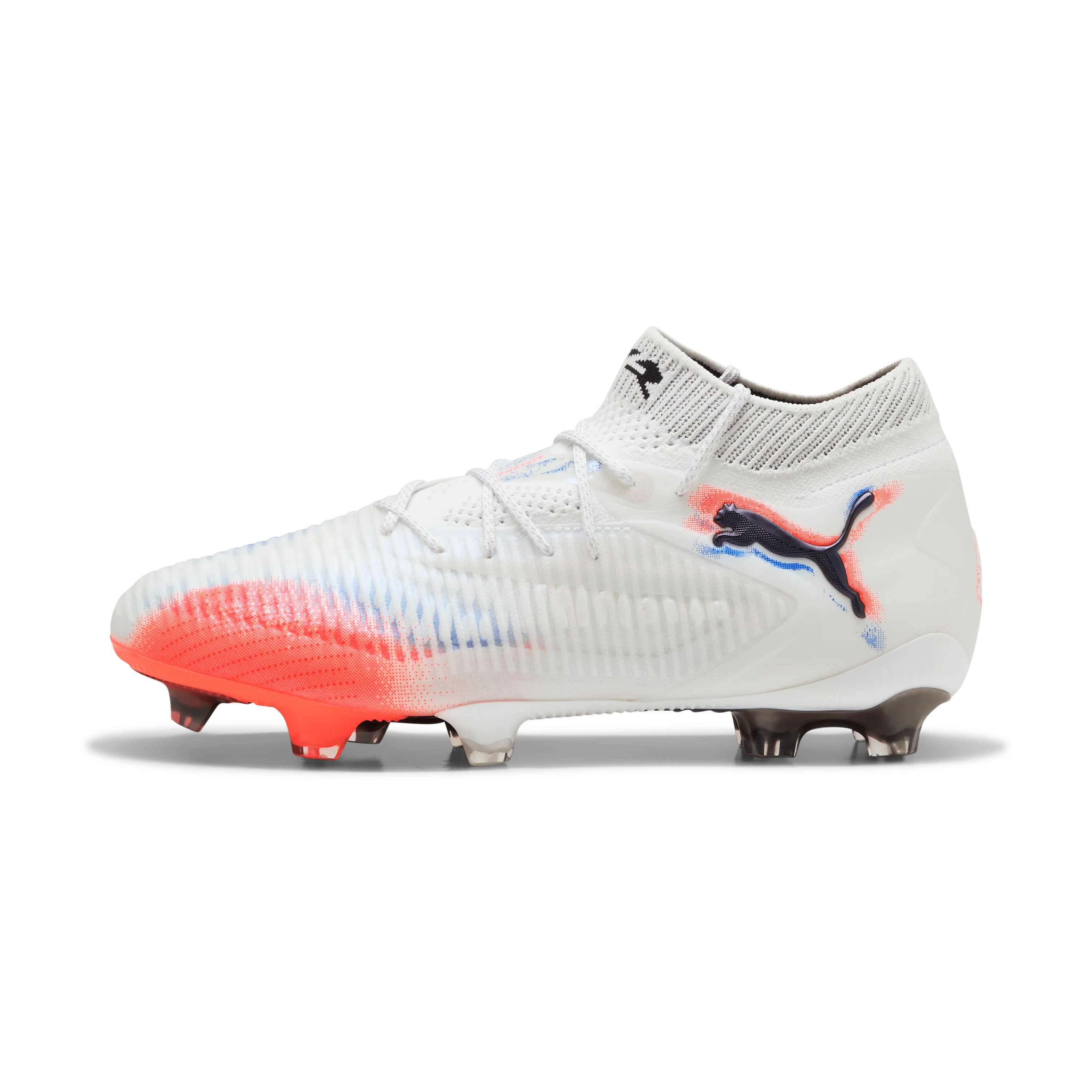 PUMA Future 8 Ultimate Womens Firm Ground Soccer Cleats White Black