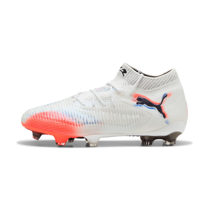 PUMA Future 8 Ultimate Womens Firm Ground Soccer Cleats White Black
