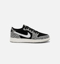 Air Jordan 1 Retro Low OG Black Cement Grade School Lifestyle Shoe Black Grey