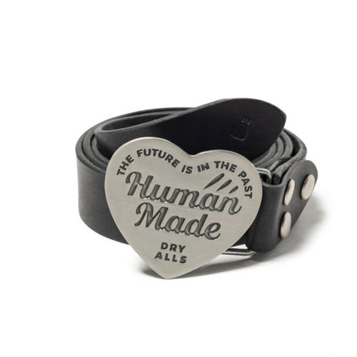 Leather Buckle Belt Silver