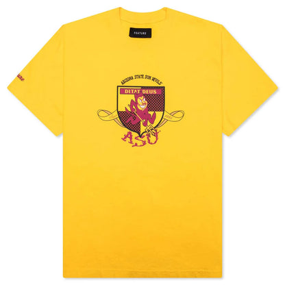 Feature x ASU Crest Tee Spectra Yellow