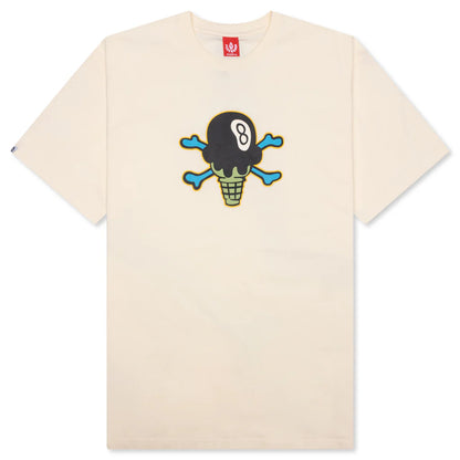 8 Ball S S Tee White