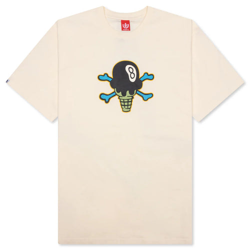 8 Ball S S Tee White