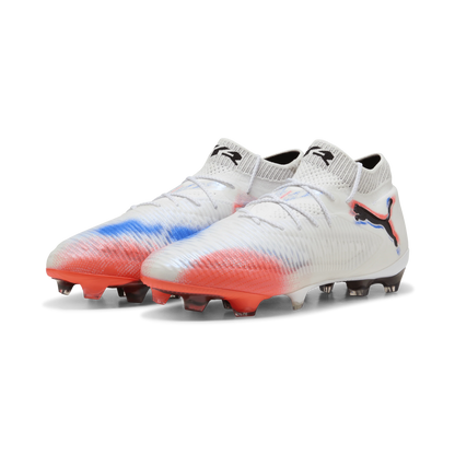 PUMA Future 8 Ultimate Firm Ground Soccer Cleats White Black