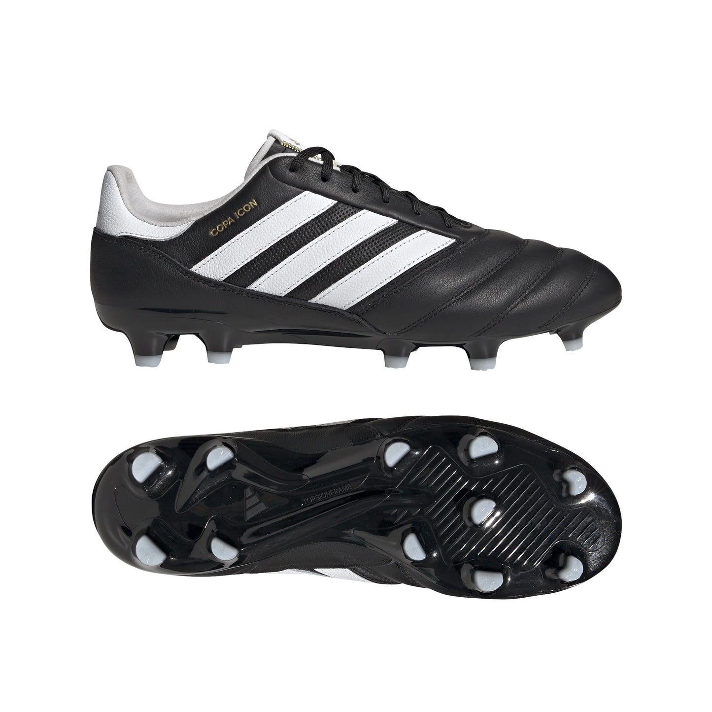 adidas Copa Icon FG Firm Ground Soccer Cleats Black White Gold Metallic