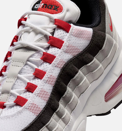 Air Max 95 Big Bubble Comet Red Mens Lifestyle Shoe White Comet Red Nuetral Grey Medium Grey Black