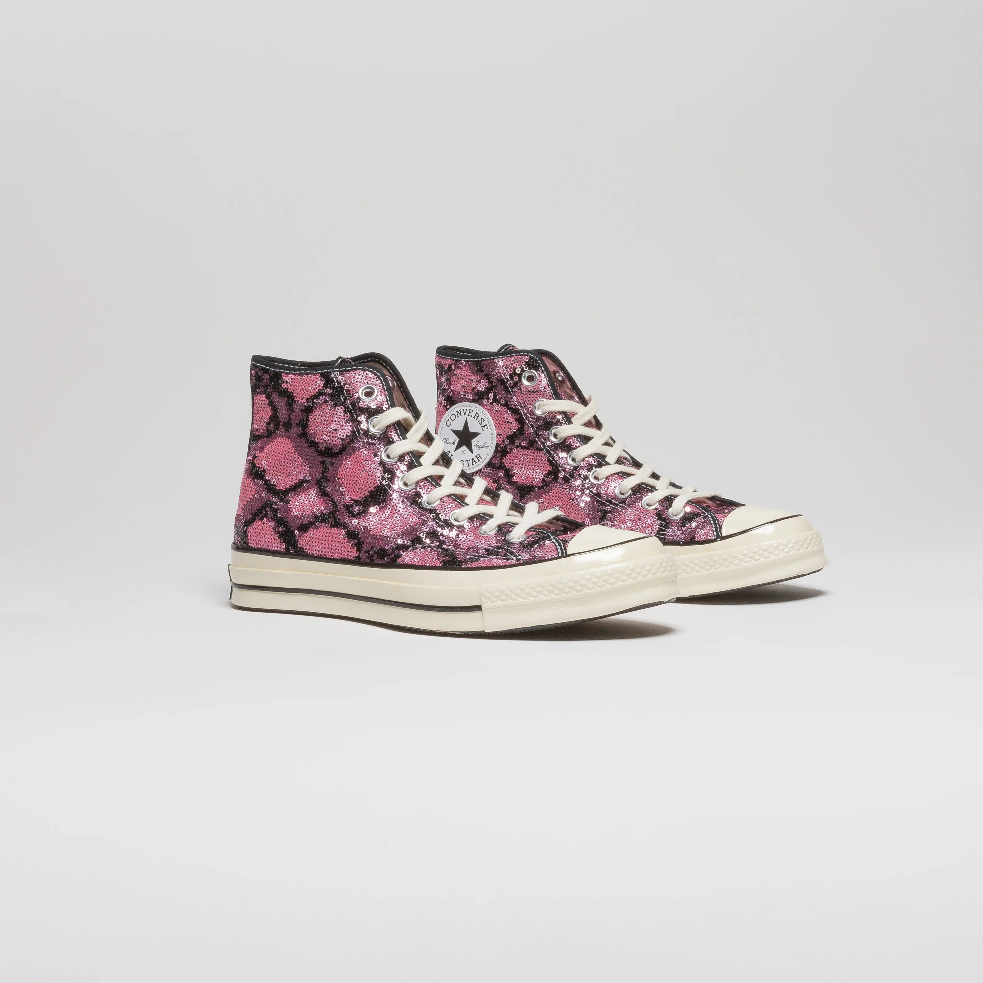 Chuck Taylor All Star Sequin High Top Mens Lifestyle Shoe Black Pink