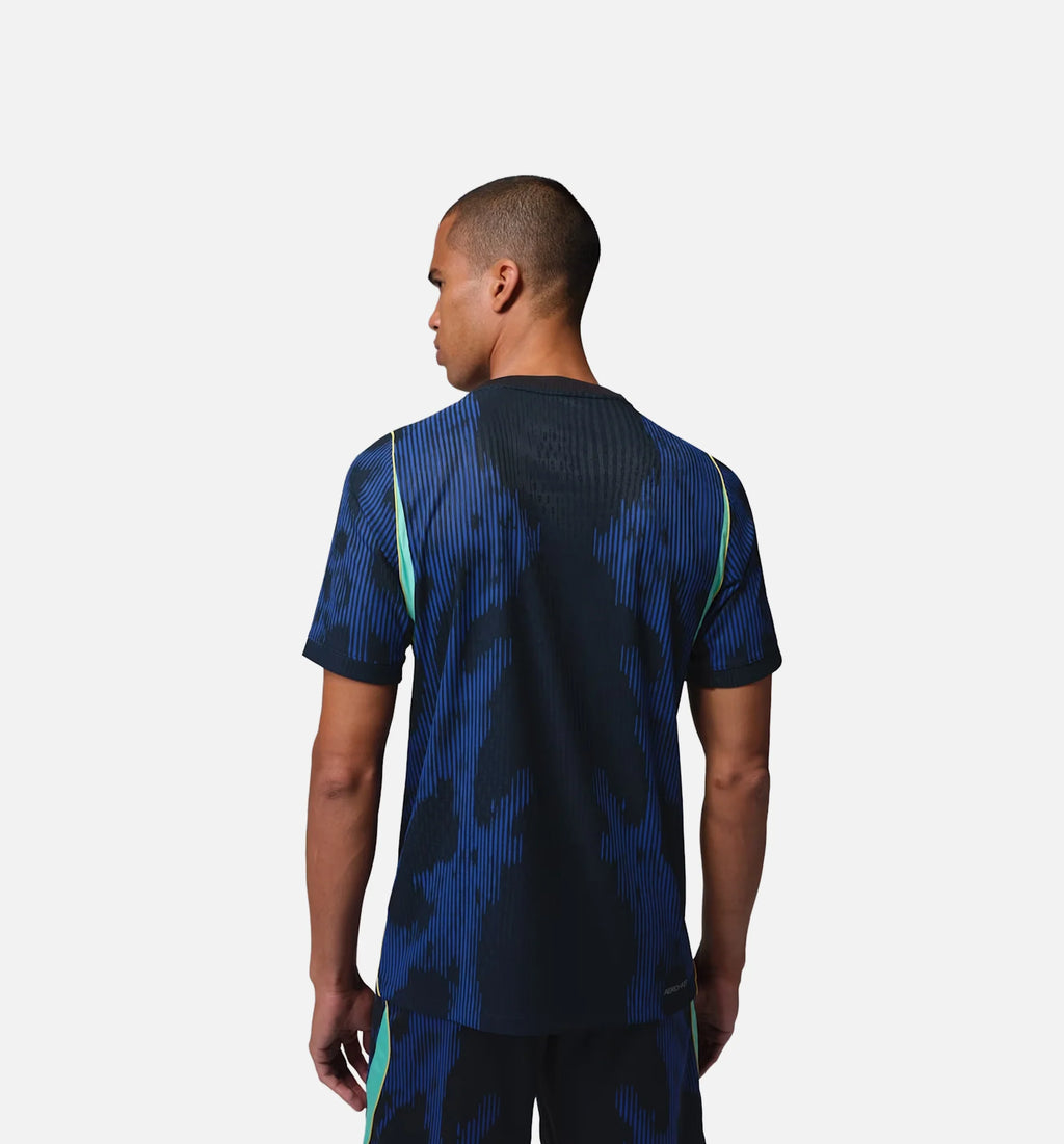 Brazil 2026 Match Away Aero Fit Soccer Authentic Mens Jersey Old Royal Black