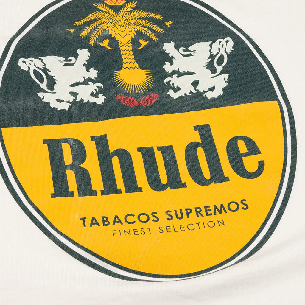 Rhude Tabaco Tee Vintage White